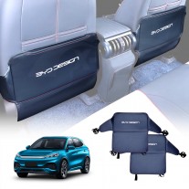 BYD Atto 3 2022-2025 Car Seat Back Protectors Anti-Kick Mats PU Leather Cover Set of 2