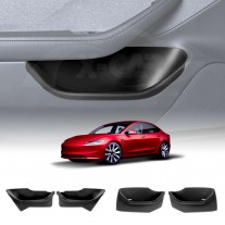 Tesla Model 3 Highland 2023-2025 Car Door Side Fully Cover Protector Storage Box Tray Organizer Accessories Front and Rear Set of 4