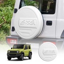 Spare Wheel Cover for Suzuki Jimny 3-Door 2018-2025 Spare Tire Protective Cover White Exterior Modification Accessories
