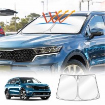 WindScreen Sun Shade for Kia Sorento 2020-2025 MQ4 series Blocks UV Rays Foldable Custom Wind Screen Sun Visor Protector.