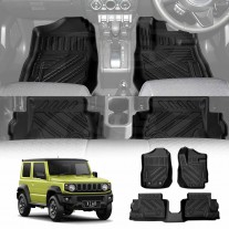 3D Floor Mats for Suzuki Jimny 3-Door Auto Transmission 2018-2025 Heavy Duty All Weather Car Mats Carpet Liner Set
