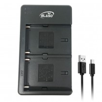 USB Dual Charger for NP-F330 Battery