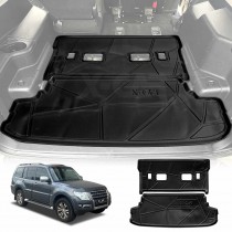 Heavy Duty Cargo Mat Boot Liner for Mitsubishi Pajero 2006-2022 Heavy Duty Cargo Trunk Mat Luggage Tray