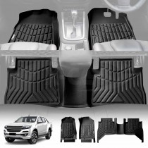 3D Floor Mats for Holden Colorado Dual Cab 2012-2020 Heavy Duty All Weather Car Mats Carpet Liner Set