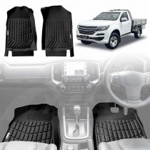 3D Floor Mats for Holden Colorado Single Cab 2012-2020 All-Weather Heavy Duty Customized Car Carpet Liners Full Set