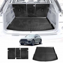 Boot Liner Back Seat Protector for Audi Q5 SQ5 2017-2025 All Weather Heavy Duty Cargo Car Trunk Kick Mats