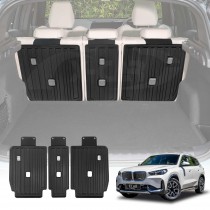 Back Seat Protector for BMW iX1 2023-Onwards All Weather Heavy Duty Car Seat Kick Mats Cover