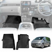 3D Floor Mats for Hyundai Staria and Staria Load 2021-Onwards Heavy Duty All Weather Car Waterproof Interior Protection Liner Set