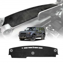 Dash Mat for Toyota Prado 250 Series Without HUD 2024-2025 Non-Slip Microfiber Pad Cover Interior Accessories 