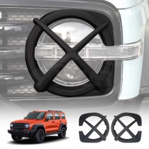 Head Light Trim for GWM Tank 300 Tank300 2023-Onwards Matt Black Front Light Frame Cover Guard Set of 2