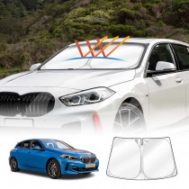 WindScreen Sun Shade for BMW 1 Series 2019-2025 Blocks UV Rays Foldable Custom Wind Screen Sun Visor Protector