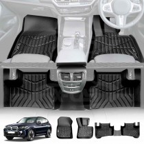 3D All-Weather Floor Mats for BMW iX3 2023-2025 Heavy Duty Customized Car Floor Liners Full Set Carpet