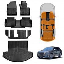 3D Floor Mats Boot Liner for Mazda CX-9 CX9 2016-Onwards All Weather Heavy Duty Cargo Car Trunk Luggage Tray