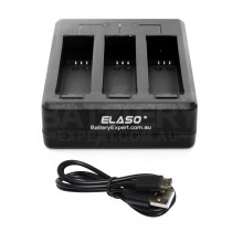 USB Triple Power Charger for GoPro Hero 4 Camera Battery