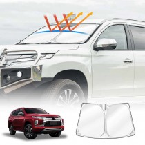 WindScreen Sun Shade for Mitsubishi Pajero Sport 2016-2025 Blocks UV Rays Foldable Custom Wind Screen Sun Visor Protector