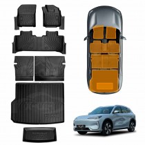 3D Floor Mats Boot Liner Set for Geely EX5 2025-Onwards All Weather Heavy Duty Toolbox Cargo Car Trunk Back Seat Kick Cover Luggage Tray