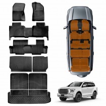 Floor Mats Boot Liner Set for GWM Tank 500 Tank500 2024-Onwards All Weather Heavy Duty Cargo Kick Mats Back Seat Protector Cover