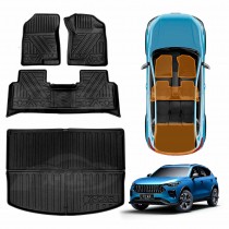 3D Floor Mats Boot Liner for GWM Haval Jolion 2024-Onwards All Weather Cargo Car Trunk Luggage Tray With Upper Boot Level