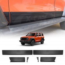 Side Door Body Skirt Cladding Trims for GWM Tank 300 Tank300 2023-Onwards ABS Moulding Protector Panel Exterior 4WD Accessories