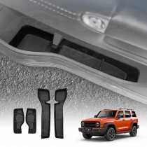 Car Door Side Storage Box Tray for GWM Tank 300 Tank300 2023-Onwards Organizer Accessories Front and Rear Row Set of 4