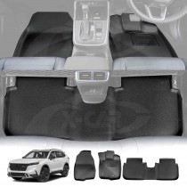 3D All-Weather Floor Mats for Honda CRV CR-V 5 & 7 Seats 2023-Onwards Heavy Duty Customized Car Floor Liners Full Set Carpet