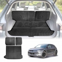 Boot Liner Back Seat Protector Set for Hyundai IONIQ 5 IONIQ5 2021-Onwards All Weather Heavy Duty Cargo Car Trunk Kick Mats