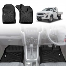 3D Floor Mats for ISUZU D-MAX DMAX Single Cab 2012-2020 All-Weather Heavy Duty Customized Car Carpet Liners Full Set