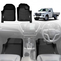 3D Floor Mats for ISUZU D-MAX DMAX Single Cab 2020-Onwards Heavy Duty All Weather Car Mats Carpet Liner Set Car Accessories