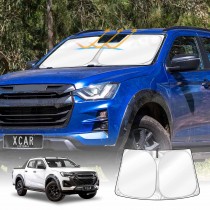 WindScreen Sun Shade for ISUZU D-MAX DMAX Dual Cab 2020-Onwards Blocks UV Rays Foldable Custom Sun Visor Sunshade Protector