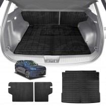 Boot Liner Kick Mats Set for Jaecoo J5 EV 2025-Onwards All Weather Heavy Duty Cargo Car Trunk Back Seat Protector