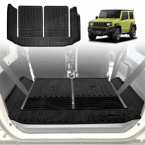 Split Fold Boot Liner for Suzuki Jimny 3-Door 2018-Onwards Heavy Duty Cargo Trunk Mat Luggage Tray