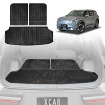 3 Pcs Boot Liners for Kia EV9 EV 9 2023-Onwards All Weather Heavy Duty Cargo Trunk Cover Mats Luggage Tray Car Accessories