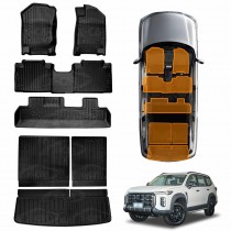 3D Floor Mats Boot Liners for LDV D90 2025-Onwards Heavy Duty All-Weather Car Mats & 3 Pcs Version Trunk Cargo Tray
