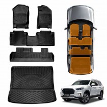 3D Floor Mats Boot Liner for LDV D90 2017-2024 All Weather Heavy Duty Cargo Car Trunk Luggage Tray