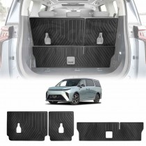 Boot Liner Back Seat Protector for LDV MIFA 9 MIFA9 2022-Onwards All Weather Heavy Duty Cargo Car Trunk Kick Mats