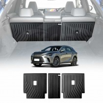 Back Seat Protector for Lexus RX350 RX350h RX500h 2022-Onwards Heavy Duty Car Seats Kick Mats Cover