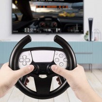 Gaming Racing Steering Wheel Handle Joypad Grip Attachment for Playstation 5 PS5 Dualsense Controller