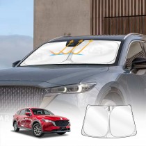 WindScreen Sun Shade for Mazda CX-8 CX8 SUV 2018 2019 2020 2021 2022 2023 2024 Blocks UV Rays Foldable Custom Sun Visor Protector