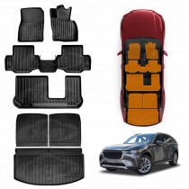 3D Floor Mats Boot Liner for Mazda CX-90 CX90 2023-Onwards All Weather Heavy Duty Cargo Car Trunk Luggage Tray