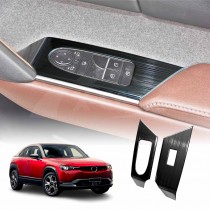 Power Window Control Switch Panel Trim Decor Cover Protector for Mazda MX-30 MX30 2021-2025 Stainless Steel Style