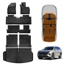 3D Floor Mats Boot Liners for MG QS 2025-Onwards All Weather Heavy Duty Cargo Car Trunk Luggage Tray