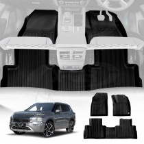 3D All-Weather TPE Floor Mats for Mitsubishi Outlander Petrol 2021-Onwards Heavy Duty Customized Car Floor Liners Full Set Carpet