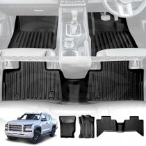 3D Floor Mats for Mitsubishi Triton MV Double Cab 2024-Onwards Heavy Duty All Weather Car Carpet Liner Set Accessories