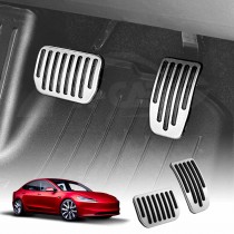 Tesla Model 3 Highland Performance Foot Pedals Pads Cover Aluminum Anti-Slip Accelerator Brake Accessories 2023-2025