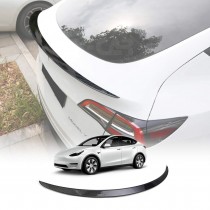 Matt Carbon Fiber Style Spoiler for Tesla Model Y 2022-2025 Rear Trunk Wing Lip Tail Performance Style