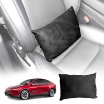 Black Waist Support Pillow for Tesla Model Y Juniper 2025-Onwards Car Seat Lumbar Rest Pad Cushion Accessories