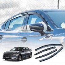 Premium Weathershields for Mazda 6 Sedan 2012-2025 Car Weather Shields Wind Deflectors Window Sun Visor 4-Piece Set