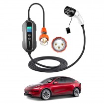 Type 2 Portable EV Charger 32 Amp 7KW 3 Pin 5 Meters for Tesla Model Y Juniper 2025-Onwards