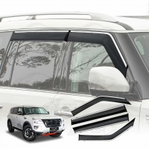 Weathershields for Nissan Patrol 2012-Onwards Y62 Series Car Weather Shields Wind Deflectors Window Sun Visor
