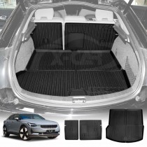 Boot Liner Back Seat Protector for Polestar 2 2021-Onwards All Weather Heavy Duty Cargo Car Trunk Kick Mats